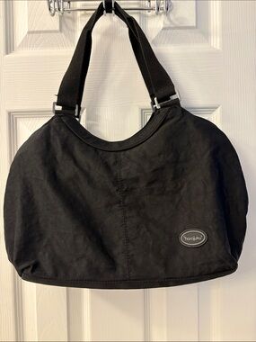 Harajuku Lovers Black Nylon shoulder Tote with Wide canvas Straps